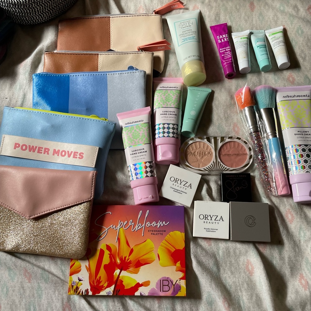 Ipsy bags and makeup